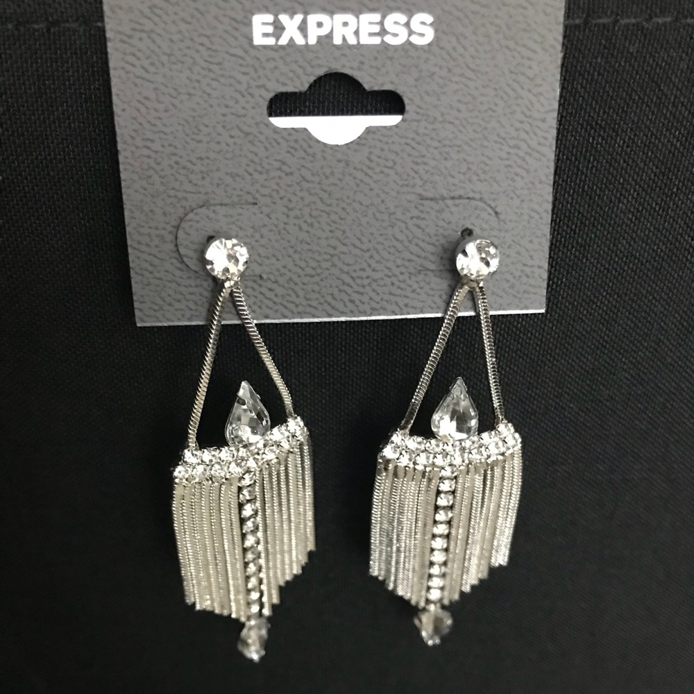 Express Stone Fringe Earrings